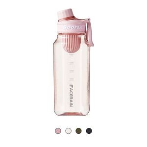 ขวดน้ำกีฬาขนาดใหญ่ 1000 มล. พลาสติกใส พร้อมที่กรองชา ขายดีปี 2025 - Product Image 1