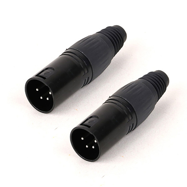 Hot Selling XLR Connector, 3 4 5 6 Pins XLR Male Cable Plug, Cannon Balanced Head for Audio Microphone MIC