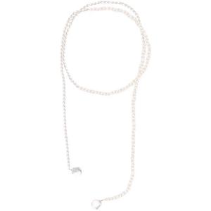 Collar de Cadena con Múltiples Pétalos Estilo Francés Retro Elegante de Wenchi, con Perlas de Agua Dulce, Accesorio Clásico y Versátil para Mujer - Product Image 5