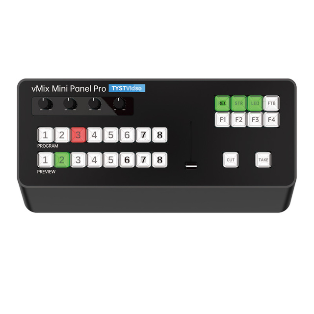 MVS8 Broadcast Video Streaming Switcher Video Vmix&OBS  Switcher Live Streaming Broadcast Keyboard Mini Video Switcher
