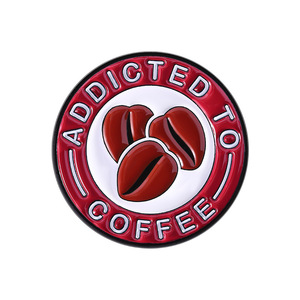 Broches de solapa de metal chapado en oro con diseño de cruz y taza de café esmaltada, accesorios de moda para ropa de barbero, sombreros y regalos - Product Image 5