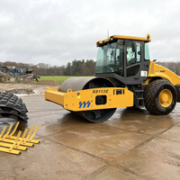 Modèle professionnel XS113E de rouleau de route de 10 tonnes, machines de construction résistantes avec la basse consommation de carburant