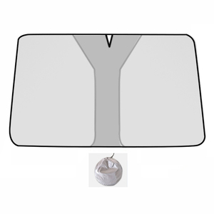 Pare-soleil de pare-brise avant de qualité supérieure, pare-soleil de <span class=keywords><strong>voiture</strong></span> rétractable et pliable en polyester et nylon durables - Product Image 6