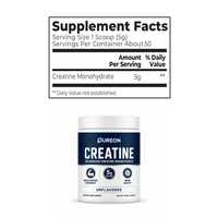 Pureon Promotion Créatine Monohydrate Micronisée Sans Sucre Soutien et Récupération Musculaire Poudre de Créatine Monohydrate en Vrac