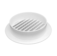 Grille d'aération ronde Lakeso 2026 en ABS, couvercle de grille de ventilation blanche avec design industriel moderne pour utilisation en sous-sol et entrepôt