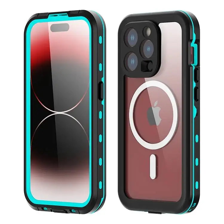 Verbeterde Shellbox 6H Pet Volledige Cover Bescherming Dot Ip68 Mobiele Waterdichte Telefoon Case Voor Iphone 15 Pro Wandelen