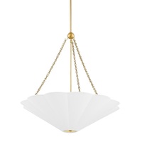 Lustre LED moderne d'intérieur en résine de luxe, blanc or, télécommande, CRI élevé 90, lumière blanc chaud 3000K, anti-éblouissement, dimmable