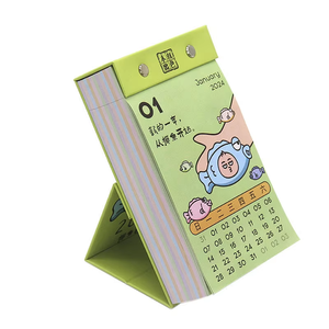 2026 Custom Table Display Chinese Daily Desk Calendar Durable Printed Paper Art for Office Pocket Calendar for Promotional