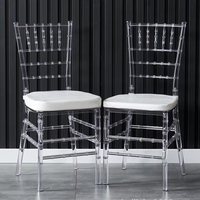 Chaises d'événements pas chères, chaises de mariage, chaises transparentes pour salles de banquet, chaises de réception