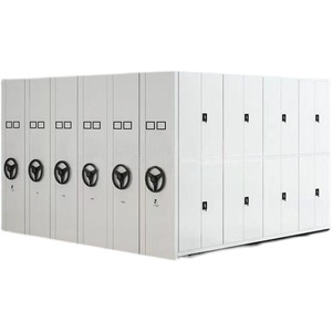 Estantería Móvil de 6 Niveles para Almacenamiento de Archivos, Gabinete de Oficina con Cerradura Eléctrica - Product Image 4