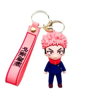 Nouveaux porte-clés en silicone avec personnages d'anime japonais <span class=keywords><strong>Gojo</strong></span> Sarotu, Itadori Yuji, Fushiguro Megumi, Jujutsu Kaisen, pour enfants, cadeaux - Product Image 5