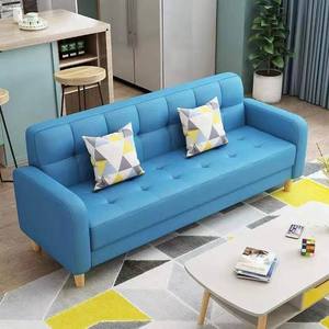 Canapé-lit <span class=keywords><strong>futon</strong></span> 3 places en tissu, style américain moderne, avec design inclinable et pliable, et oreillers, pour salon (vente en gros) - Product Image 3