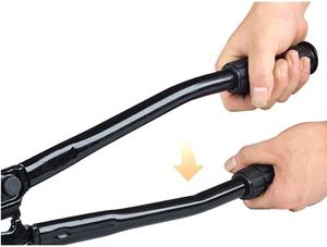 Alicates de compresión mecánicos de presión manual de grado industrial para abrazaderas de tubería de aluminio, plástico y acero inoxidable, herramienta de crimpado tipo calibre OEM - Product Image 3