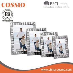 Высокое качество металлическая фоторамка картина висит стол дисплей рамка - Product Image 4