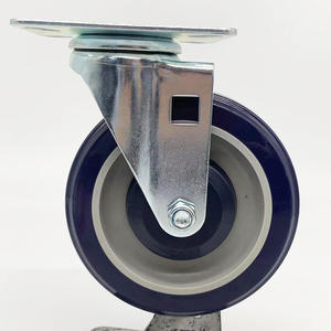 WBD Großhandel 150kg 4 Zoll TPR/PU Supermarkt Einkaufs wagen Rad Nachlauf - Product Image 6