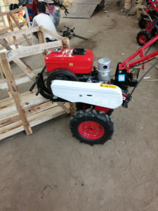 Mini Diesel Tiller Agricultural Weeder Cutter Cultivators RiceTwo Wheel Farm Hand <b>Walking</b> Tractor Cultivating <b>Machine</b> - Product Image 4