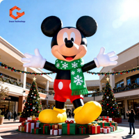 Décorations de Noël gonflables géantes, personnage de dessin animé gonflable en forme de souris, rat gonflable pour événements en plein air