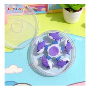 ฟิดเจ็ตสปินเนอร์ซิลิโคนสีรุ้งแบบปรับแต่งได้ เป็นมิตรกับสิ่งแวดล้อม อุปกรณ์ EDC สำหรับการผ่อนคลายความเครียด - Product Image 1