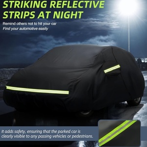 Housse de <span class=keywords><strong>voiture</strong></span> complète imperméable 210T pour extérieur, sur mesure pour <span class=keywords><strong>Volkswagen</strong></span> New Beetle 2 portes 1998-2023 avec fermeture éclair, coupe-vent, robuste - Product Image 6