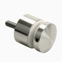 Boulon de fixation en acier inoxydable pour balustrade en verre, support de panneau de verre sans cadre pour balustrades de balcon et d'escalier extérieurs