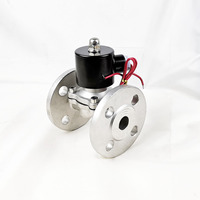 2WBF-50 2 pouces 220VAC à bride en acier inoxydable électrovanne pour l'air de l'eau