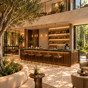 Design Personalizzato per Interni di Caffetterie, Bancone per Tè al Latte, Arredamento per Caffè, Allestimenti per Negozi e Decorazioni per Caffetterie e Negozi di Tè al Latte - Product Image 1