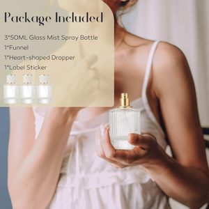 Flacon de parfum vide en verre rond de luxe de style vintage personnalisé de 30 ml et 50 ml avec pulvérisateur à pompe, options d'impression sérigraphique OEM - Product Image 4