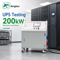 Banc de charge résistif de 200 kW pour test de générateur, onduleur et UPS, refroidi par air, banc de charge AC