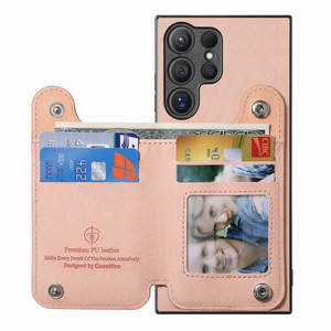 Funda de Teléfono Tipo Cartera de Cuero PU con Ranuras para Tarjetas, Lista para Enviar, para <span class=keywords><strong>Samsung</strong></span> S24 ULTRA S25 FE S21 A55 A16, a Prueba de Golpes - Product Image 5