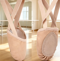 Chaussons de danse respirants pour femmes, demi-semelles, pour pirouettes, gymnastique, ballet et yoga