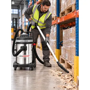 Ledamop LWD-603 Professional Industrial <b>Wet</b> <b>and</b> <b>Dry</b> <b>Vacuum</b> <b>Cleaner</b> 60L Three Motor - Product Image 2