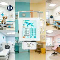 Appareil de radiographie vétérinaire professionnel portable réglable avec détecteur à panneau plat filaire ou sans fil pour l'examen des chiens, des chats et des chevaux