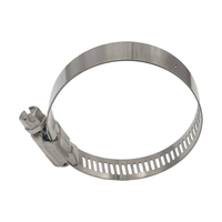 Collier de serrage en acier inoxydable poli de style américain 201SS, collier de serrage pour tuyau en pouces HJAC SS-HG pour usage automobile et industriel