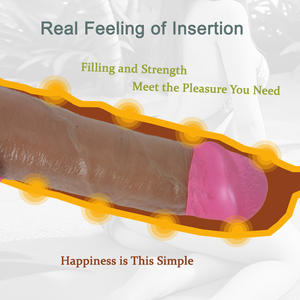 Venta al por mayor Compra 324G Herramientas sexy con sensación de piel <span class=keywords><strong>Dildo</strong></span> 1-1 Duplicación Masturbación para parejas y amantes - Product Image 2