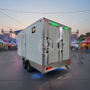 ห้องน้ำเคลื่อนที่ให้เช่า ห้องน้ำสาธารณะแบบพกพาสำหรับตั้งแคมป์ ห้องน้ำเคลื่อนที่แบบ VIP รถพ่วงห้องน้ำเคลื่อนที่ - Product Image 2