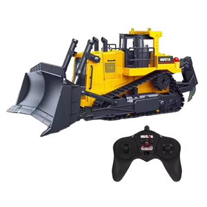 Offre Spéciale <span class=keywords><strong>Huina</strong></span> <span class=keywords><strong>1569</strong></span> 1/16 <span class=keywords><strong>Bulldozer</strong></span> RC en Métal 9 Canaux Chargeuse sur Pneus de Construction avec Lame Rotative à 360 Degrés Prête à l'Emploi - Product Image 1