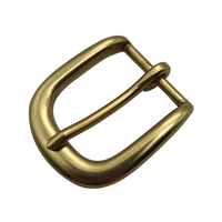 Fournisseur de boucles en laiton massif de haute qualité Carosung, logo gravé, boucle de ceinture à broche unique carrée de 30 mm