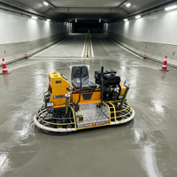 Talocheuse autoportée haute performance avec moteur LIFAN, machine à finir le béton à double disque pour la construction