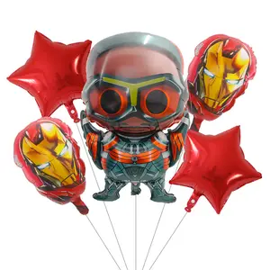 Custom Super Hero Spiderman Cartoon Character balloon set Children Kids Toys Birthday Party Decoration Globos Balloons Set
