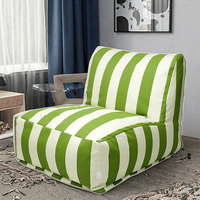 Chaise longue à rayures verticales modernes Hotsale pour l'extérieur Style chinois canapé-lit tissu d'ameublement