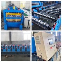 Machine de formage à trois couches pour tôles de toiture de matériaux de construction sur mesure, très vendue, avec composant moteur essentiel