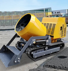 Mini bétonnière auto-chargeante, camion à béton portable, mélangeur hydraulique de ciment et de mortier 500L, machine de construction diesel/essence - Product Image 5