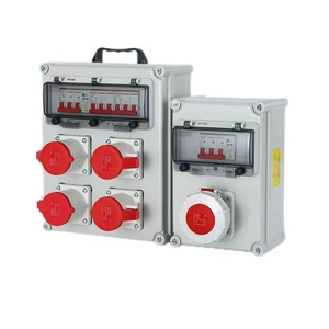 Boîte de distribution temporaire portable en plastique pour chantier de construction, alimentation électrique à découpage 32A étanche IP67 - Product Image 1