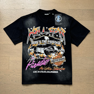 Nueva camiseta de la serie <span class=keywords><strong>H</strong></span> para hombre y mujer, ropa informal holgada de manga corta con estampado Dtg, camisetas para hombre - Product Image 2