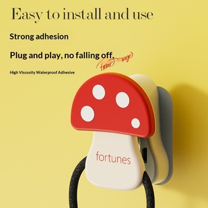 Crochet en forme de champignon sans perçage pour serviettes et clés, crochet pour la salle de bain, la cuisine et la décoration d'entrée - Product Image 2