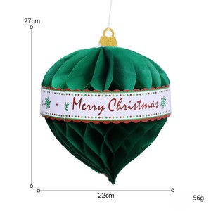 Vendita natalizia unica di carta a nido d'ape ciondolo a sfera decorazioni natalizie indimenticabili idee regalo - Product Image 1