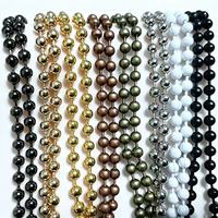 Chaîne à billes pour stores enrouleurs, chaîne de tirage en métal et plastique pour stores zébrés, accessoires de remplacement pour rideaux, plusieurs couleurs disponibles