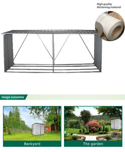 Cobertizo de almacenamiento de leña cobertizo de leña de cobertizo de <span class=keywords><strong>metal</strong></span> popular de los - Product Image 6