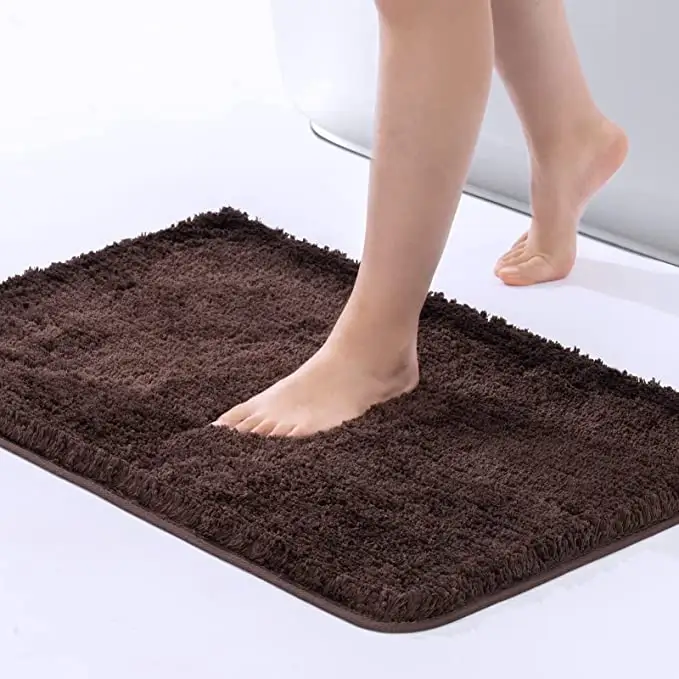 Luxus Shaggy Thick Plüsch Absorbent Mikro faser Bad matte Maschinen wasch barer Bad teppich für Badewanne Dusche