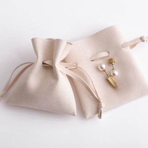 Personalized Printed Small Drawstring Bag for Necklace <b>Rings</b> Earrings Microfiber Jewelry Pouch - Product Image 3
